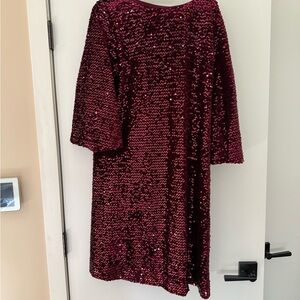 Chico's Rich Burgundy Dress